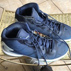 Blue/ baby blue Jordan shoes